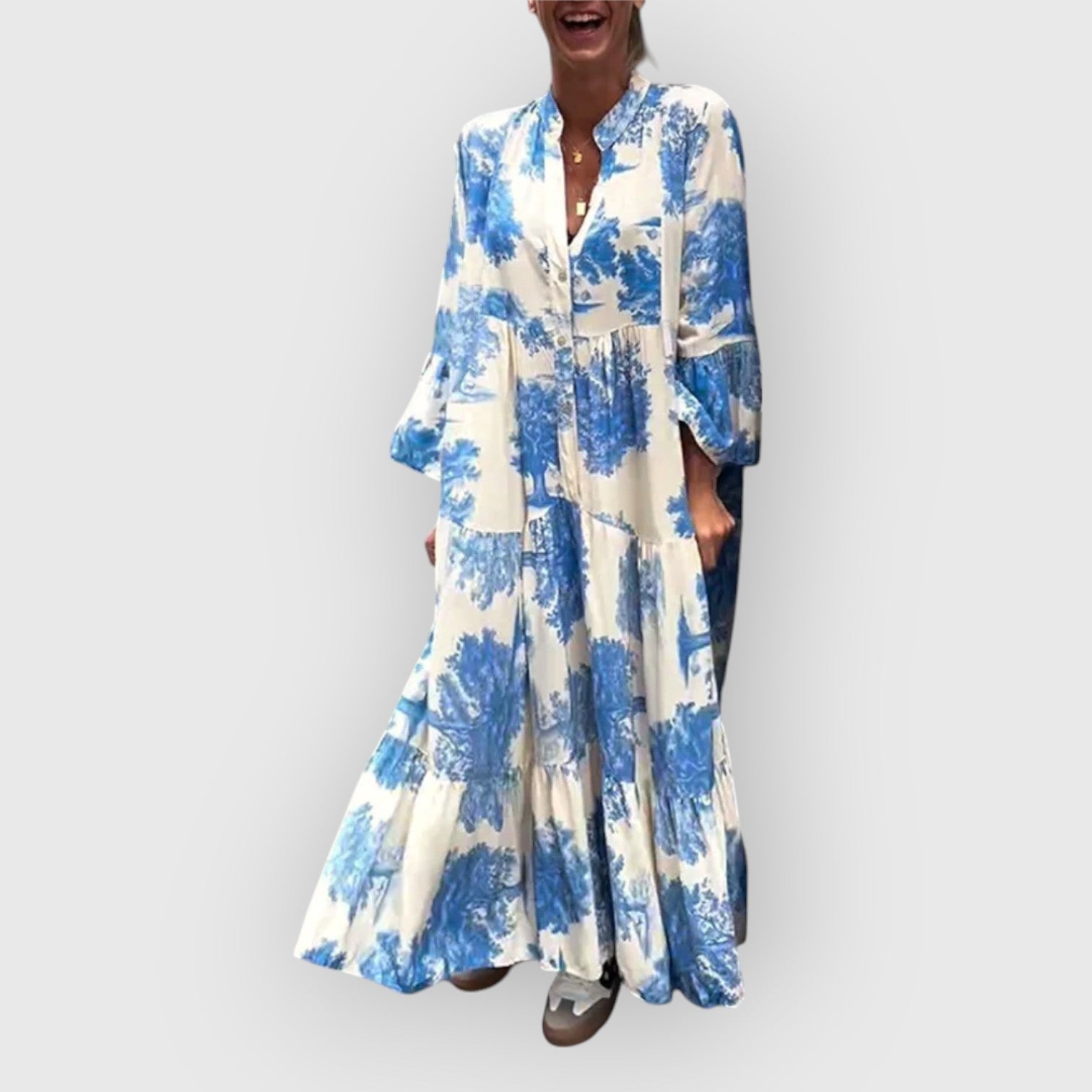 Mirone™ | フローラルロングドレス