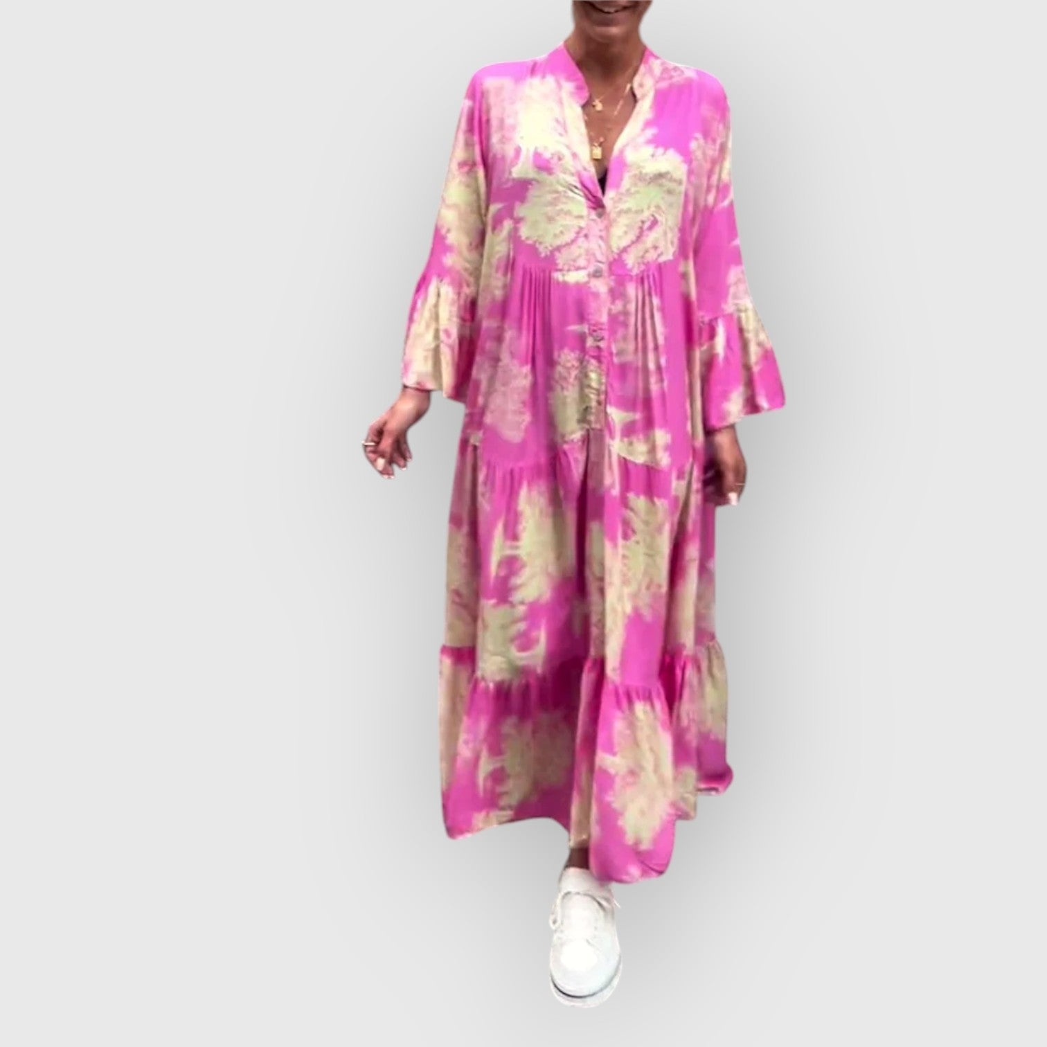 Mirone™ | フローラルロングドレス